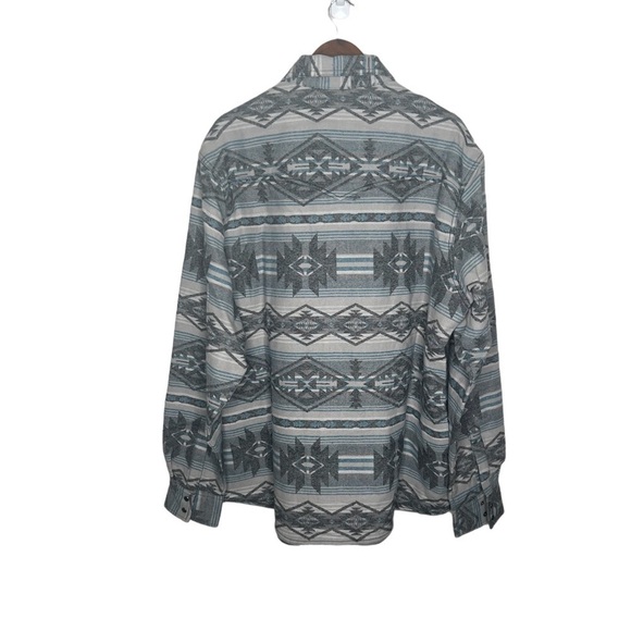 WRANGLER MEN'S RETRO PREMIUM DARK SHADOW JACQUARD FLANNEL - Picture 8 of 15